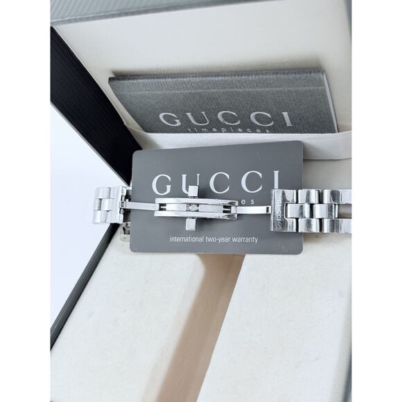 Gucci 2305L Women’s Stainless Steel Watch w/ Box & Papers Extra Links Swiss - Picture 9 of 9